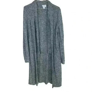 The sweater company wool sweater cardigan size medium with built in neck scarf